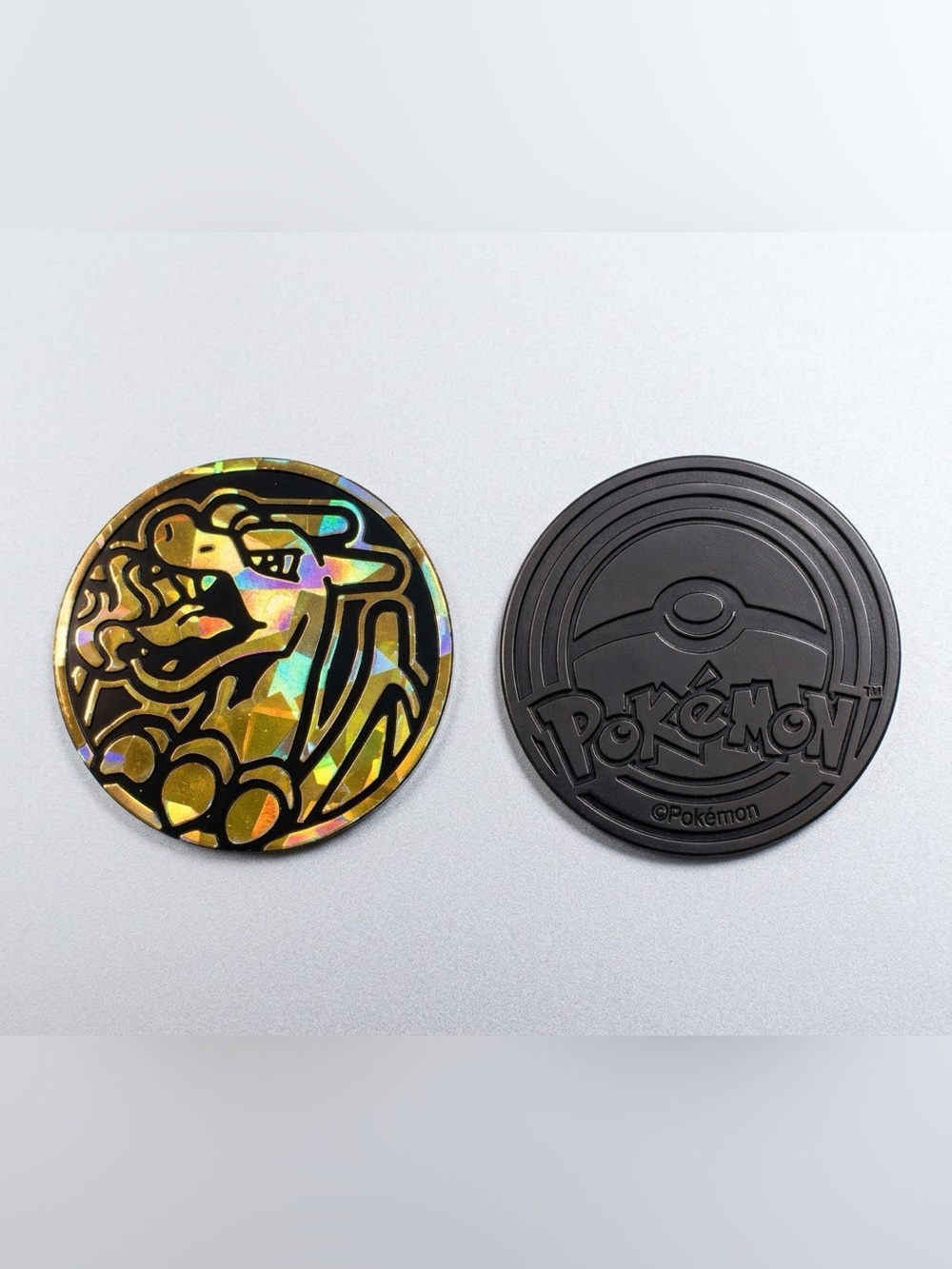 Pokémon TCG Jumbo Entei Gold Shattered Ice Coin